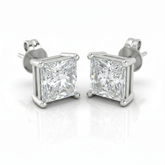 Women's Earrings Sabrina in 14K White Gold and 1.00CTW IGI Certified Lab Diamonds