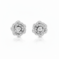 Women's Earrings Daphne in 10K White Gold and 0.09CTW Diamonds