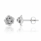 Women's Earrings Daphne in 10K White Gold and 0.09CTW Diamonds