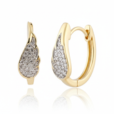 Women's Earrings Maggie in 10K Yellow Gold and 0.21CTW Diamonds