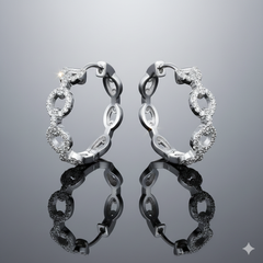 Women's Earrings Kamila in 10K White Gold and 0.34CTW Diamonds