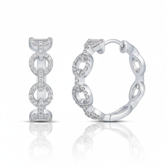 Women's Earrings Kamila in 10K White Gold and 0.34CTW Diamonds