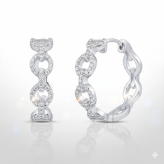 Women's Earrings Kamila in 10K White Gold and 0.34CTW Diamonds