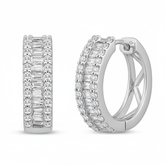 Women's Earrings Leia in 10K White Gold and 0.49CTW Diamonds