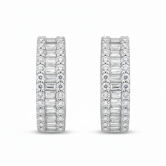 Women's Earrings Leia in 10K White Gold and 0.49CTW Diamonds