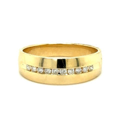 Men's Ring Jaxson in 14K Yellow Gold and 0.24CTW Diamonds