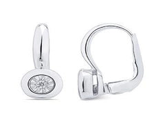 Women's Earrings Blake in 10K White Gold and 0.03CTW Diamonds