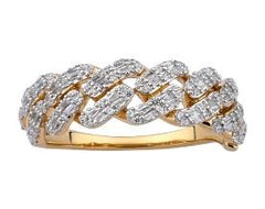 Men's Ring John in 10K Yellow Gold and 0.71CTW Diamonds