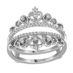 Women's Ring Guard Milani in 14K White Gold and 0.28CTW Diamonds