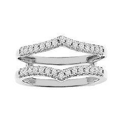 Women's Ring Guard Angela in 14K White Gold and 0.23CTW Diamonds