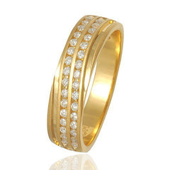 Men's Ring David in 14K Yellow Gold and 0.47CTW Diamonds