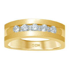 Men's Ring Henry in 14K Yellow Gold and 0.50CTW Diamonds