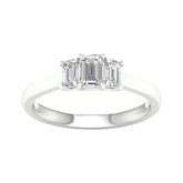 Women's Ring Rebecca in 14K White Gold and 1.00CTW Certified Lab Grown Diamonds