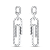 Women's Earrings Harley in 14K White Gold and 0.33 CTW Diamonds