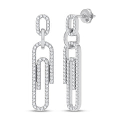 Women's Earrings Harley in 14K White Gold and 0.33 CTW Diamonds
