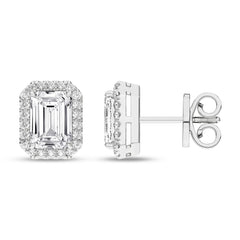 Women's Earrings Miley in 14K White Gold and 2.25 CTW Certified Lab Grown Diamonds