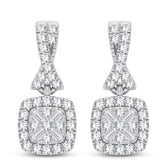 Women's Earrings Winter in 10K White Gold and 0.33CTW Diamonds