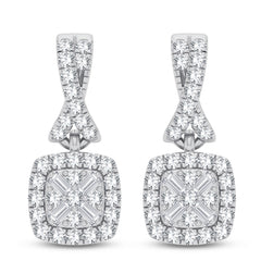 Women's Earrings Winter in 10K White Gold and 0.33CTW Diamonds