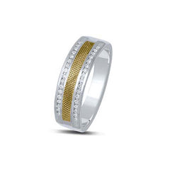 Men's Ring Ezra in 14K White Gold and 0.51CTW Diamonds