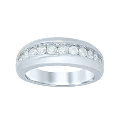 Men's Ring James in 10K White Gold and 0.98CTW Diamonds