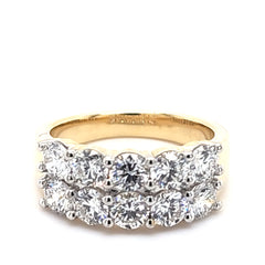 Women's Ring Tessa in 14K Yellow Gold and 2.46CTW Lab Grown GSI Certified Diamonds