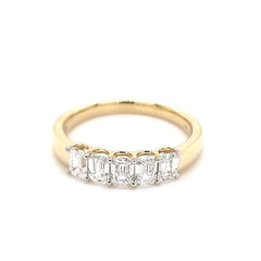 Women's Ring Melody in 14K Yellow Gold and 1.08CTW Lab Grown Certified Diamonds