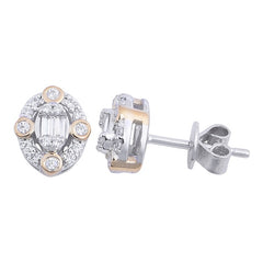 Women's Earrings Hope in 14K White and Yellow Gold and 0.31CTW Diamonds
