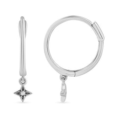 Women's Earrings Eloise in 10K White Gold and 0.02CTW Diamonds