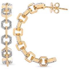 Women's Earrings Lucianna in 10K Yellow Gold and 0.43CTW Diamonds