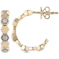 Women's Earrings Ariel in 10K Yellow Gold and 0.22CTW Diamonds