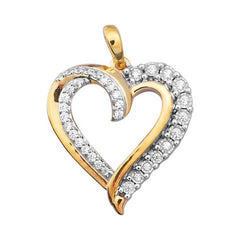 Women's Pendant Margaret in 10K Yellow Gold and 0.17CTW Diamonds