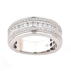 Men's Ring Ryan in 10K White Gold and 1.40CTW Diamonds