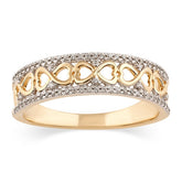 Women's Ring Kaylee in 10K Yellow Gold and 0.15CTW Diamonds