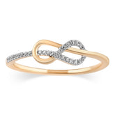 Women's Ring Lainey in 10KT Yellow Gold and 0.06CTW Diamonds