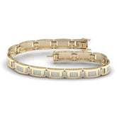 Men's Bracelet Elijah in 10K Yellow Gold and 0.20CTW Diamonds