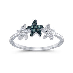 Women's Ring Elizabeth in 10K White Gold and 0.11CTW Diamonds