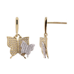 Women's Earrings Lydia in 10K Yellow and White Gold and 0.21CTW Diamonds