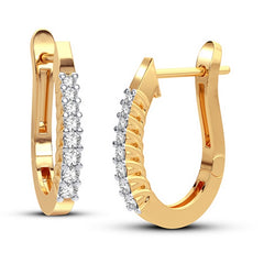 Women's Earrings Brooke in 10K Yellow Gold and 0.21CTW Diamonds