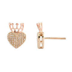 Women's Earrings Adelyn in 10K Rose Gold and 0.17CTW Diamonds