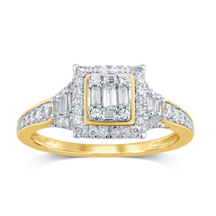 Women's Ring Ellie in 10K Yellow Gold and 0.50CTW Diamonds