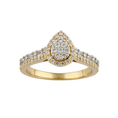 Women's Ring Morgan in 10K Yellow Gold and 0.52CTW Diamonds