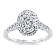 Women's Ring Khloe in 10K White Gold and 0.25CTW Diamonds