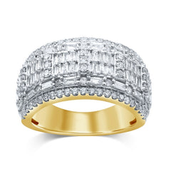 Men's Ring Ethan in 10K Yellow Gold and 1.90 CTW Diamonds