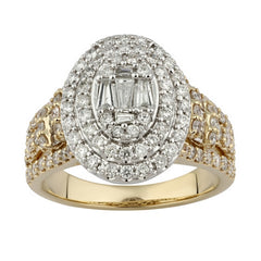 Women's Ring Lena in 10K Yellow Gold and 1.43CTW Diamonds