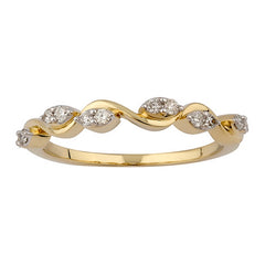 Women's Ring Vera in 14K Yellow Gold and 0.16CTW Diamonds