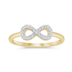 Women's Ring Madison in 10K Yellow Gold and 0.11CTW Diamonds