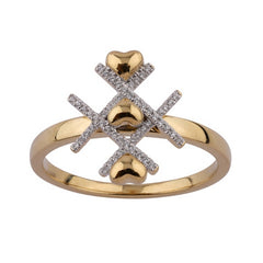 Women's Ring Kylie in 10K Yellow Gold and 0.06CTW Diamonds