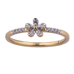 Women's Ring Delilah in 10K Yellow Gold and 0.10CTW Diamonds