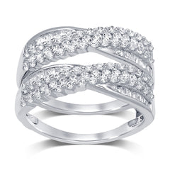 Women's Ring Guard Evie in 14K White Gold and 1.02CTW Diamonds