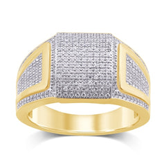 Men's Ring Levi in 10K Yellow Gold and 0.64CTW Diamonds